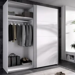 Armadio 180x204h cm 2 ante scorrevoli bianco Royal