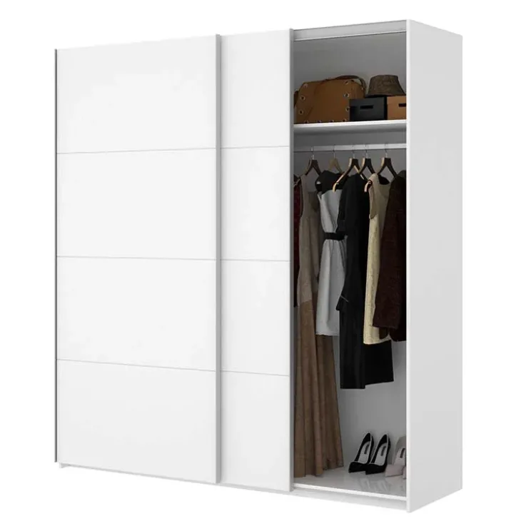 Armadio 180x204h cm 2 ante scorrevoli bianco Royal