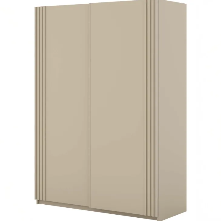 Armadio 150x210h cm 2 ante scorrevoli beige Sansha