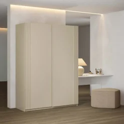 Armadio 150x210h cm 2 ante scorrevoli beige Sansha