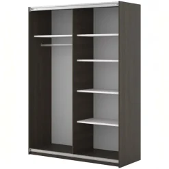 Armadio 150x210h cm 2 ante scorrevoli noce Sansha