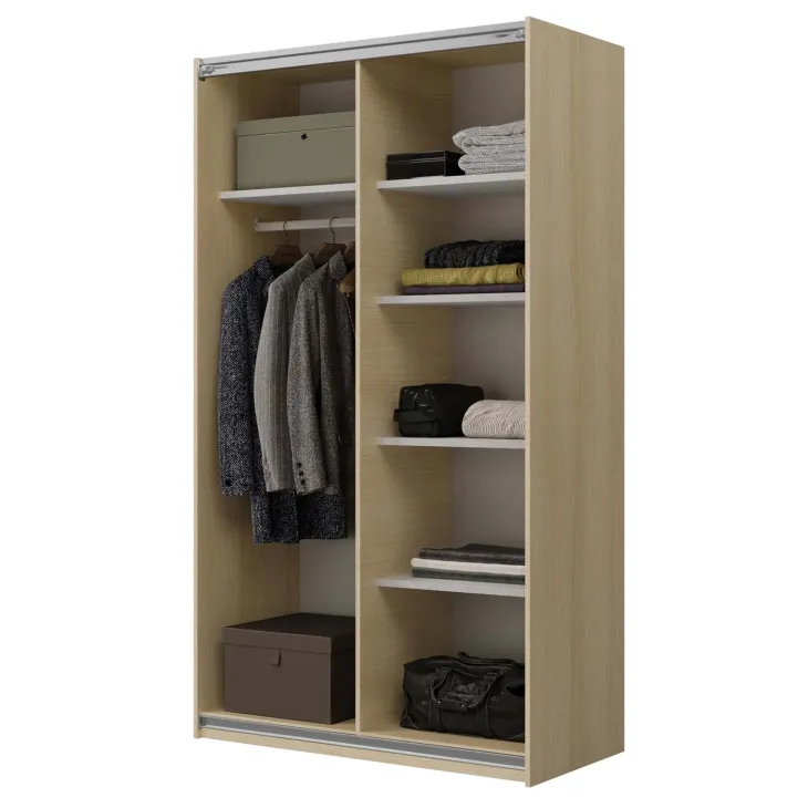 Armadio 120x210h cm 2 ante scorrevoli rovere Procida