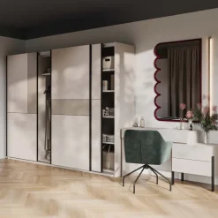 Armadio 270x210h cm 3 ante scorrevoli beige cashmere Procida