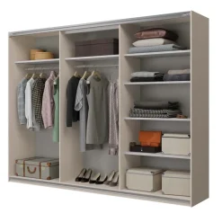 Armadio 270x210h cm 3 ante scorrevoli beige cashmere Procida