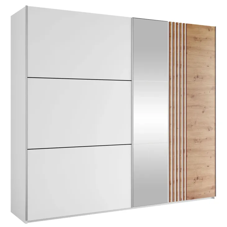 Armadio 250x215h cm 2 ante scorrevoli bianco Duppy