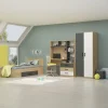 Armadio 80x190h cm cameretta rovere antracite bianco Chiaretto