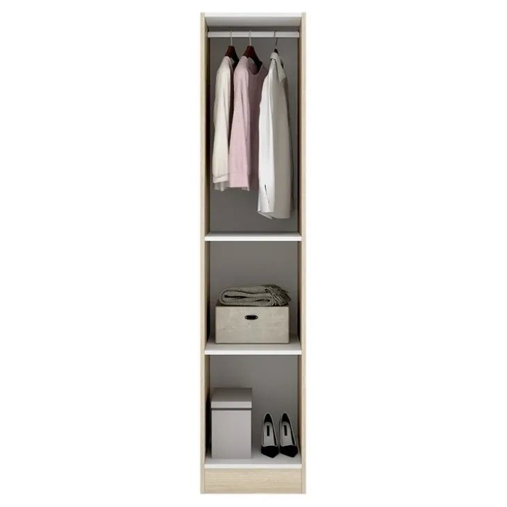 Armadio 41x184h cm con barra appendiabiti legno rovere Juan