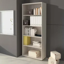 Arredo ufficio completo beige cashmere noce Woody