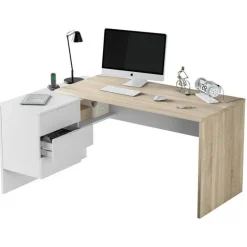 Arredo ufficio completo bianco opaco rovere natura Work 2