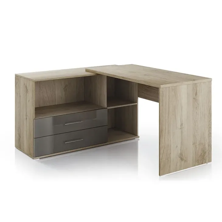 Arredo ufficio completo moderno rovere antracite lucido Time 11