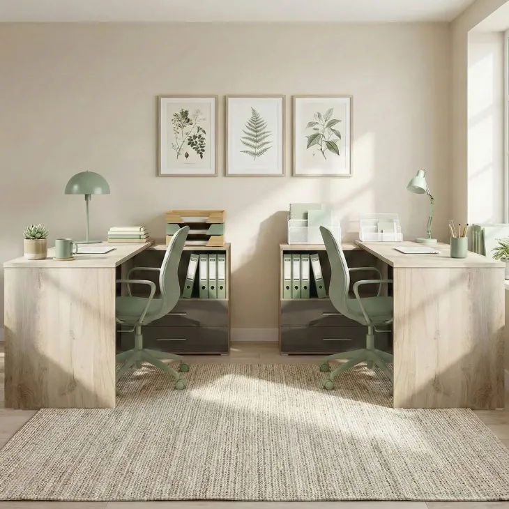 Arredo ufficio completo moderno rovere antracite lucido Time 22