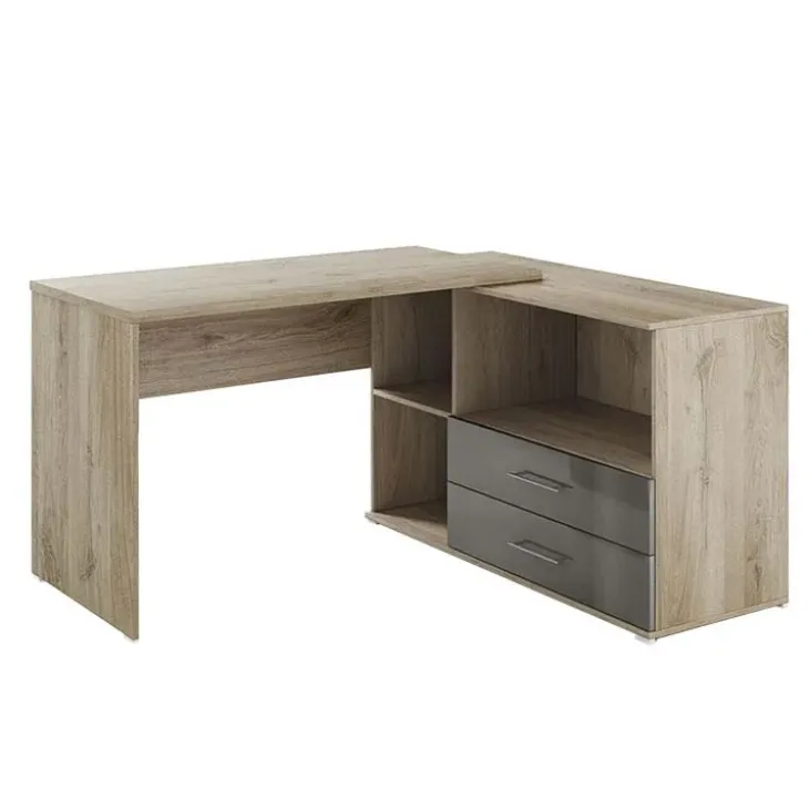 Arredo ufficio completo moderno rovere antracite lucido Time 22