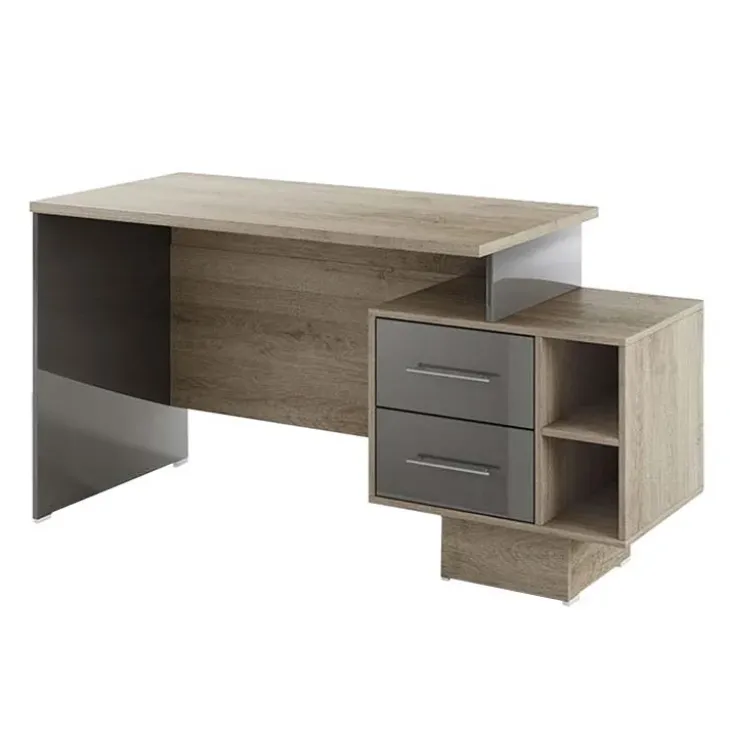 Arredo ufficio completo moderno rovere antracite lucido Time 17