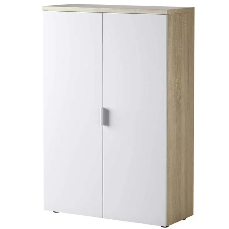 Arredo ufficio completo moderno bianco opaco rovere natura Work 1