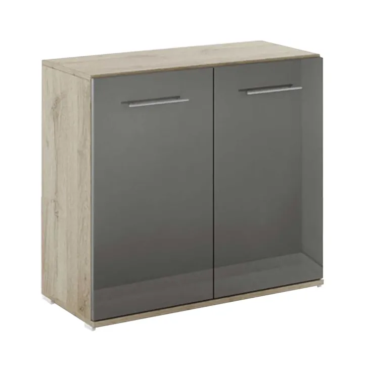 Arredo ufficio completo rovere antracite lucido Time 4