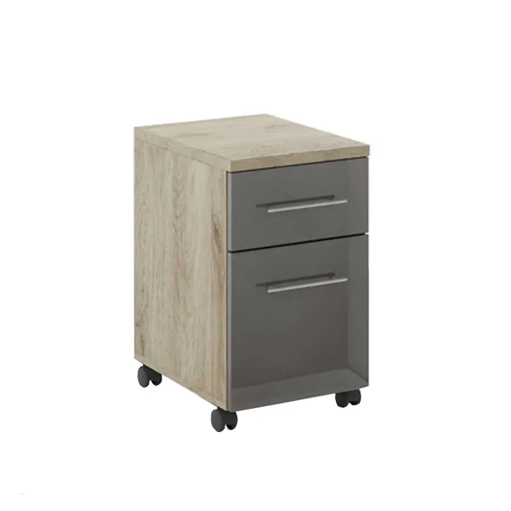 Arredo ufficio completo rovere antracite lucido Time 4
