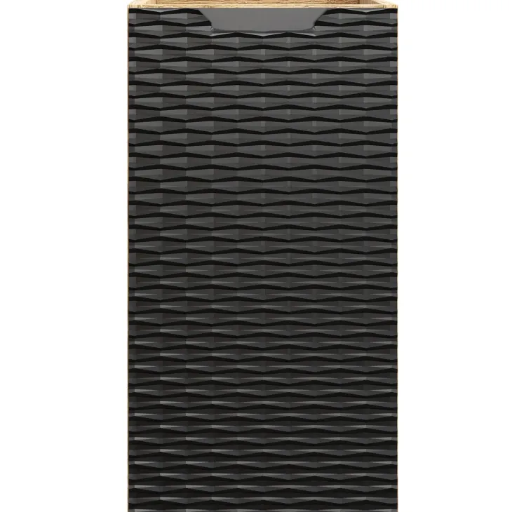Base bagno sospesa 30x60h cm 1 anta nero rovere Swim