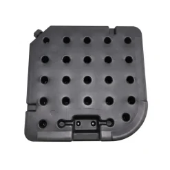 Base per ombrellone a sbalzo 50x50cm in 4 pezzi nero con attacco in metallo Atlas