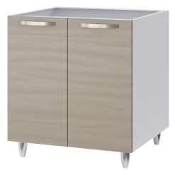 Base sottolavello 120x86h cm reversibile 3 ante rovere olmo Talise
