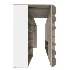 Cabina armadio 148x199h cm ad angolo rovere champagne beige Fabiana Gihome®