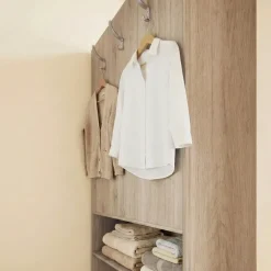 Cabina armadio 148x199h cm ad angolo rovere champagne beige Fabiana Gihome®