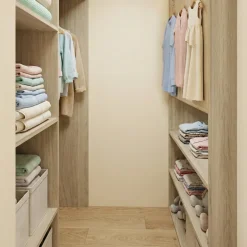 Cabina armadio 148x199h cm ad angolo cameretta rovere champagne beige Fabio Gihome®