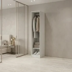 Cabina armadio 40x201h cm con appendiabiti bianco frassinato Dulcinea