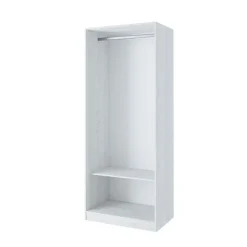 Cabina armadio 80x201h cm con appendiabiti bianco frassinato Dulcinea