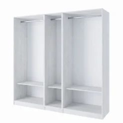 Cabina armadio 200x201h cm con appendiabiti bianco frassinato Dulcinea