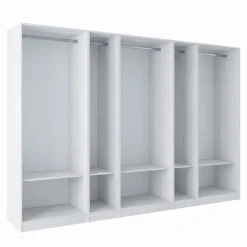 Cabina armadio 320x201h cm con appendiabiti bianco frassinato Dulcinea