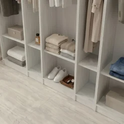 Cabina armadio 320x201h cm con appendiabiti bianco frassinato Dulcinea