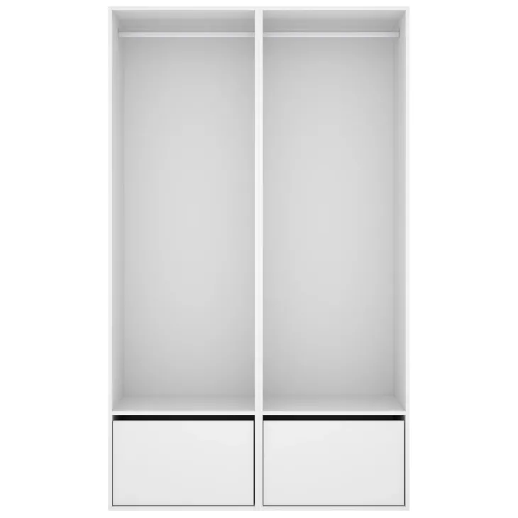 Cabina armadio 120x205h cm con scarpiera bianco rovere Vixa