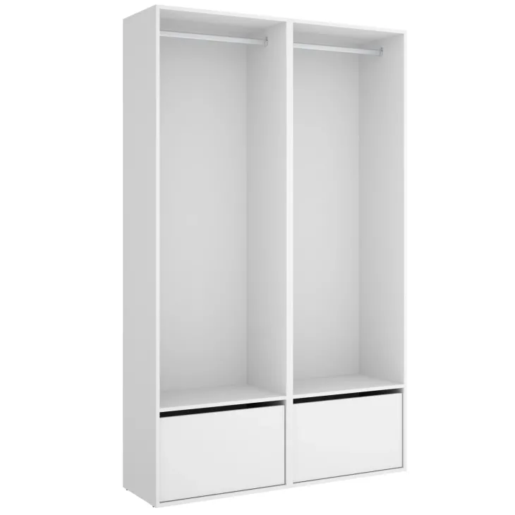 Cabina armadio 120x205h cm con scarpiera bianco rovere Vixa