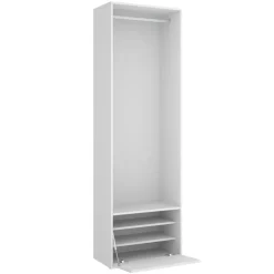 Cabina armadio 60x205h cm con scarpiera bianco rovere Vixa