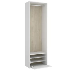 Cabina armadio 60x205h cm con scarpiera bianco rovere Vixa