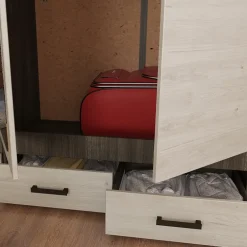 Camera completa matrimoniale con comò moderna rovere scuro e chiaro Rovigo