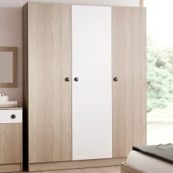 Camera da letto completa matrimoniale rovere bianco opaco Vieste