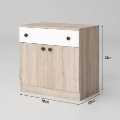 Camera da letto completa matrimoniale rovere bianco opaco Vieste