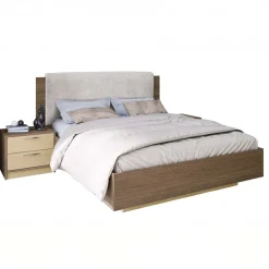 Camera da letto matrimoniale completa rovere chiaro e rovere scuro Pitigliano