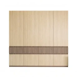 Camera da letto matrimoniale completa rovere chiaro e rovere scuro Pitigliano