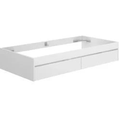 Cameretta bambini completa letto con cassettoni comodino e cabina armadio bianco rovere Bellix