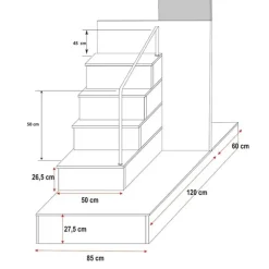 Cameretta bambini completa 2 letti singoli bianco nero Diego Gihome®