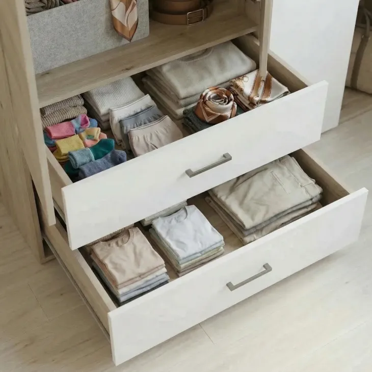 Cameretta completa bambini 1 letto singolo rovere bianco Francesco Gihome®
