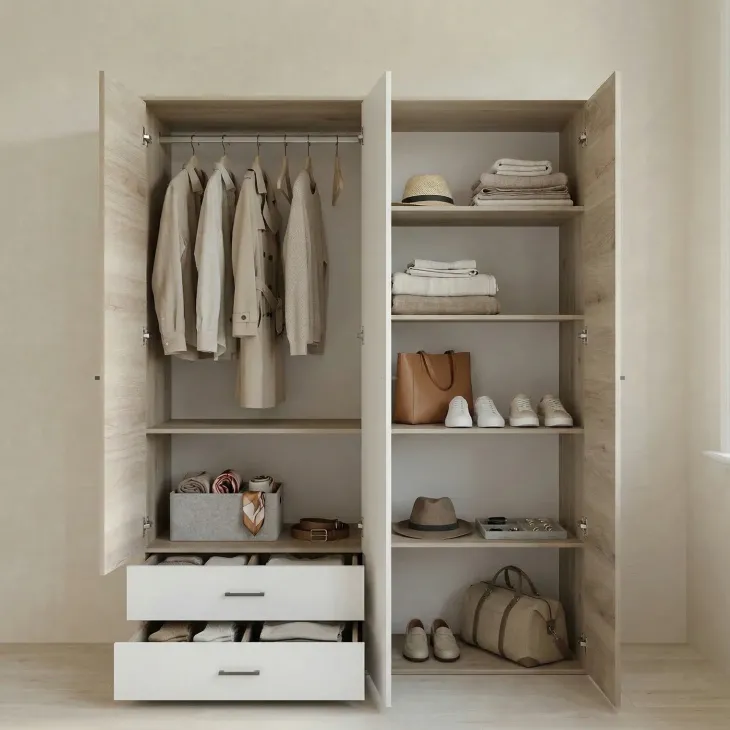 Cameretta completa bambini 1 letto singolo rovere bianco Francesco Gihome®
