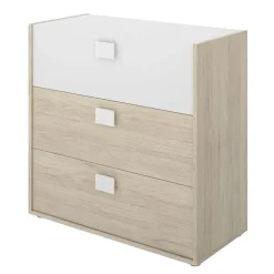Cameretta per bambini completa 2 letti singoli rovere bianco Cairo