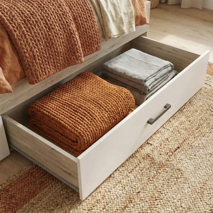 Cameretta 352x124cm con cabina armadio rovere beige champagne Fabio Gihome®