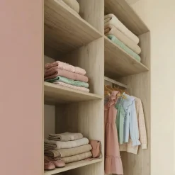 Cameretta 352x124cm con cabina armadio rovere rosa Rosanna Gihome®