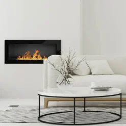 Caminetto 90x40cm bioetanolo nero opaco Denny Gihome®