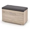 Cassapanca scarpiera 70x45h cm da ingresso moderna rovere Viki