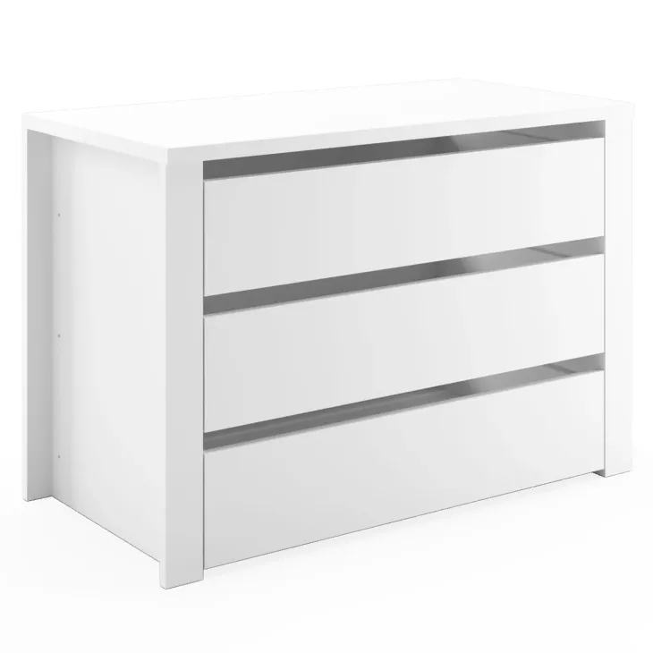 Cassettiera interna 3 cassetti per armadio modulo 90cm bianco Batty